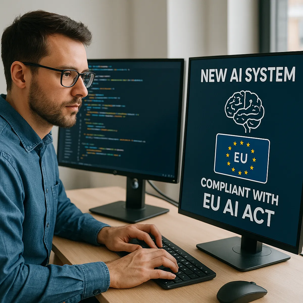 EU AI Act compliance checklist for AI agent builders - visual guide covering classification, obligations, and deployer requirements